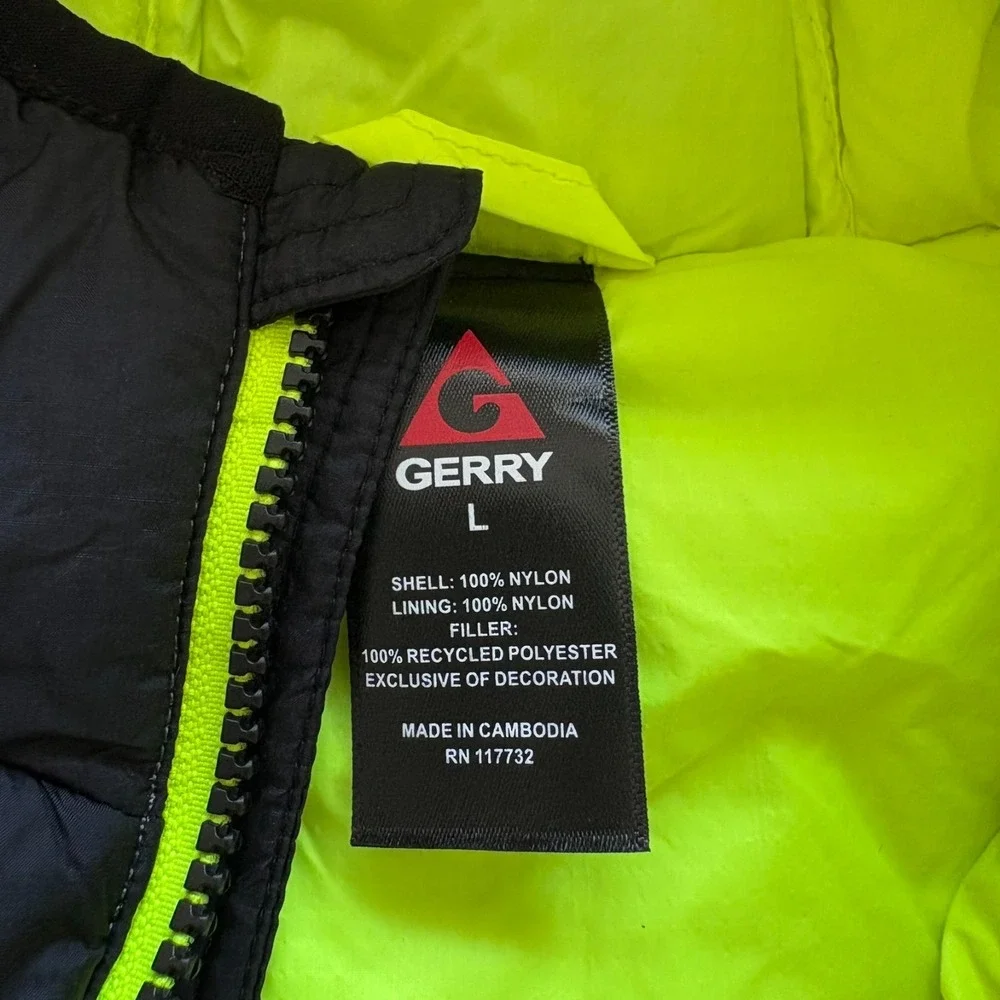 Gerry Kids Iron Gray Winter‎ Warm Full Zip Torque Puffer Insulated Jacket Size L